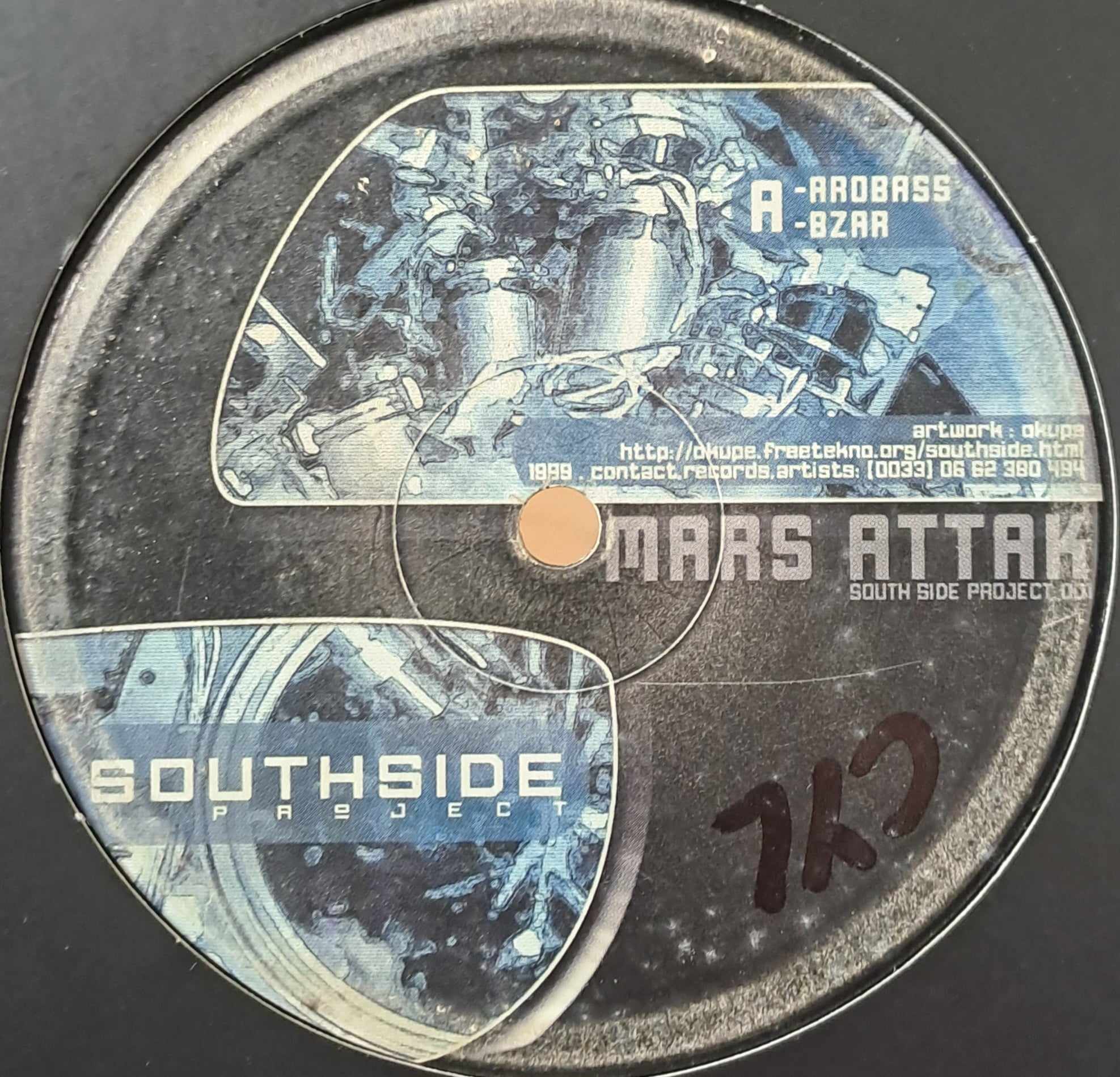 Mars Attak - South Side Project 001 - vinyle freetekno